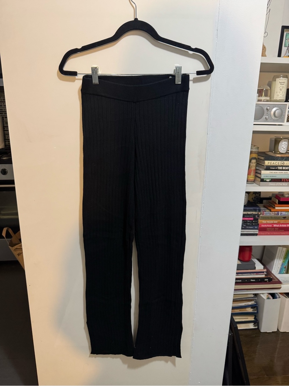 Black Ribbed Knit Set - Picture 3 of 4